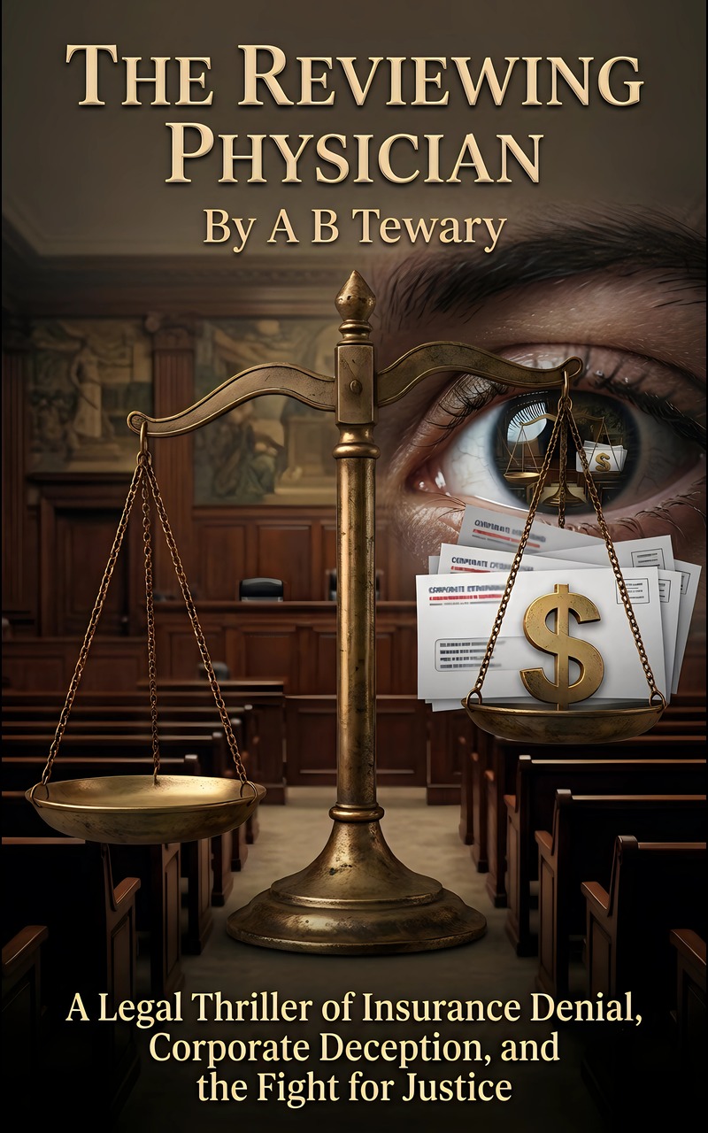 The Reviewing Physician - A Legal Thriller by A B Tewary (Bad Faith Book 1)